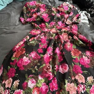 Floral pinup dress ladies L